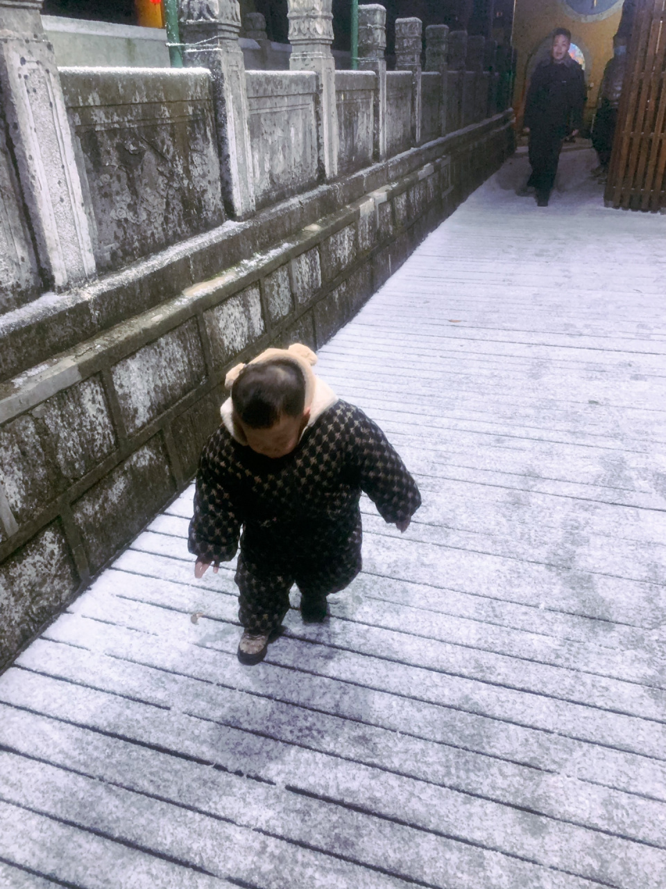 九华山肉身宝殿金钱树,两岁宝宝三步一跪 九华山肉身宝殿金钱树,见者