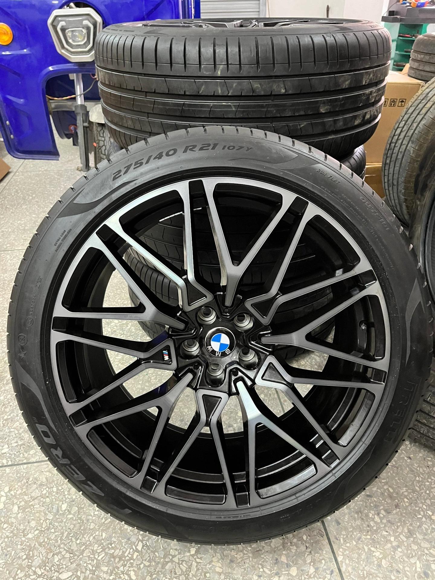 宝马x6轮毂21寸宝马818m原装轮毂轮圈 宝马x6m雷霆版f96原车 拆车件