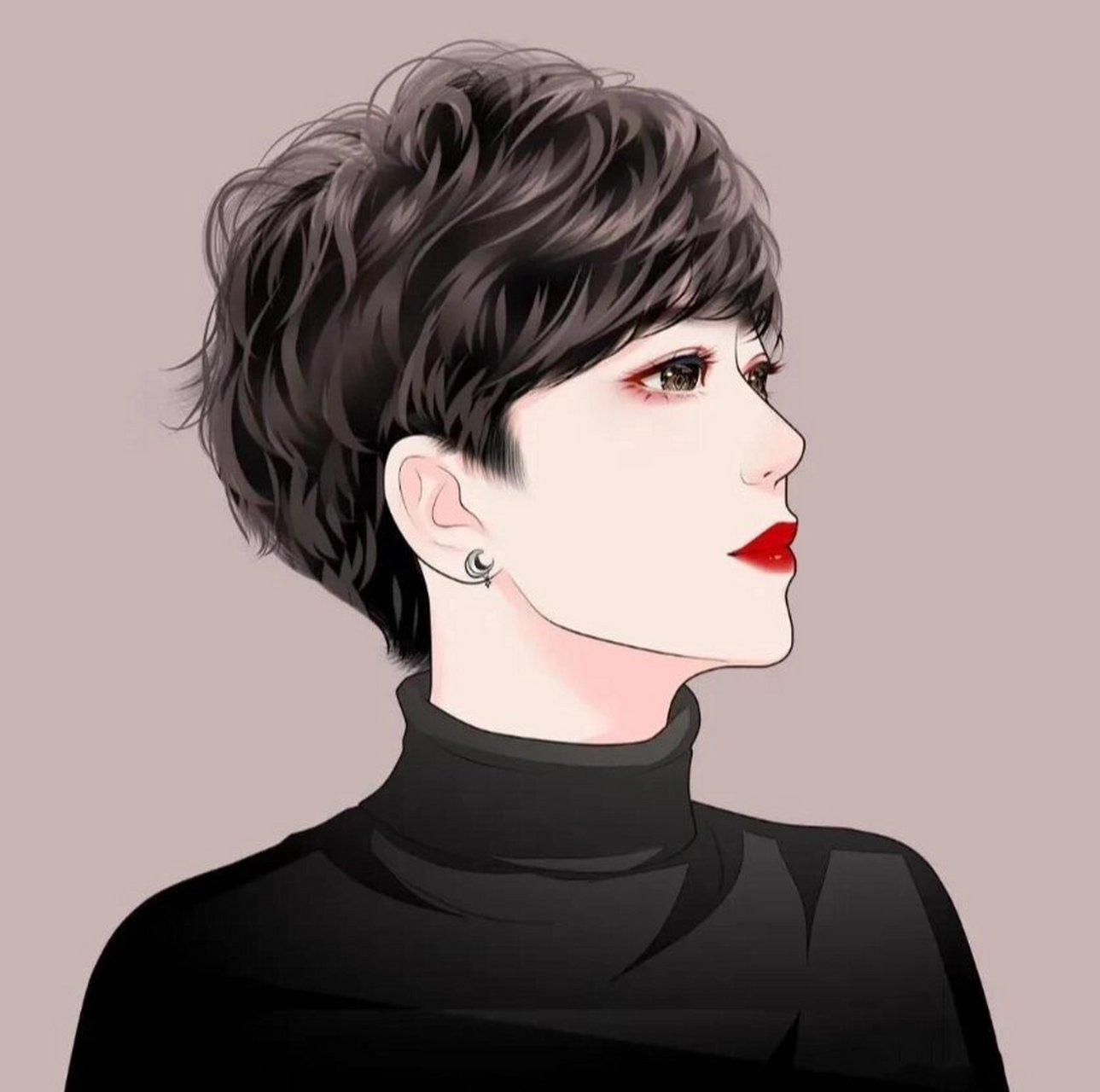 更新这组优雅文静漂亮又大气的手绘头像,特别适合年轻的小姐姐,换上