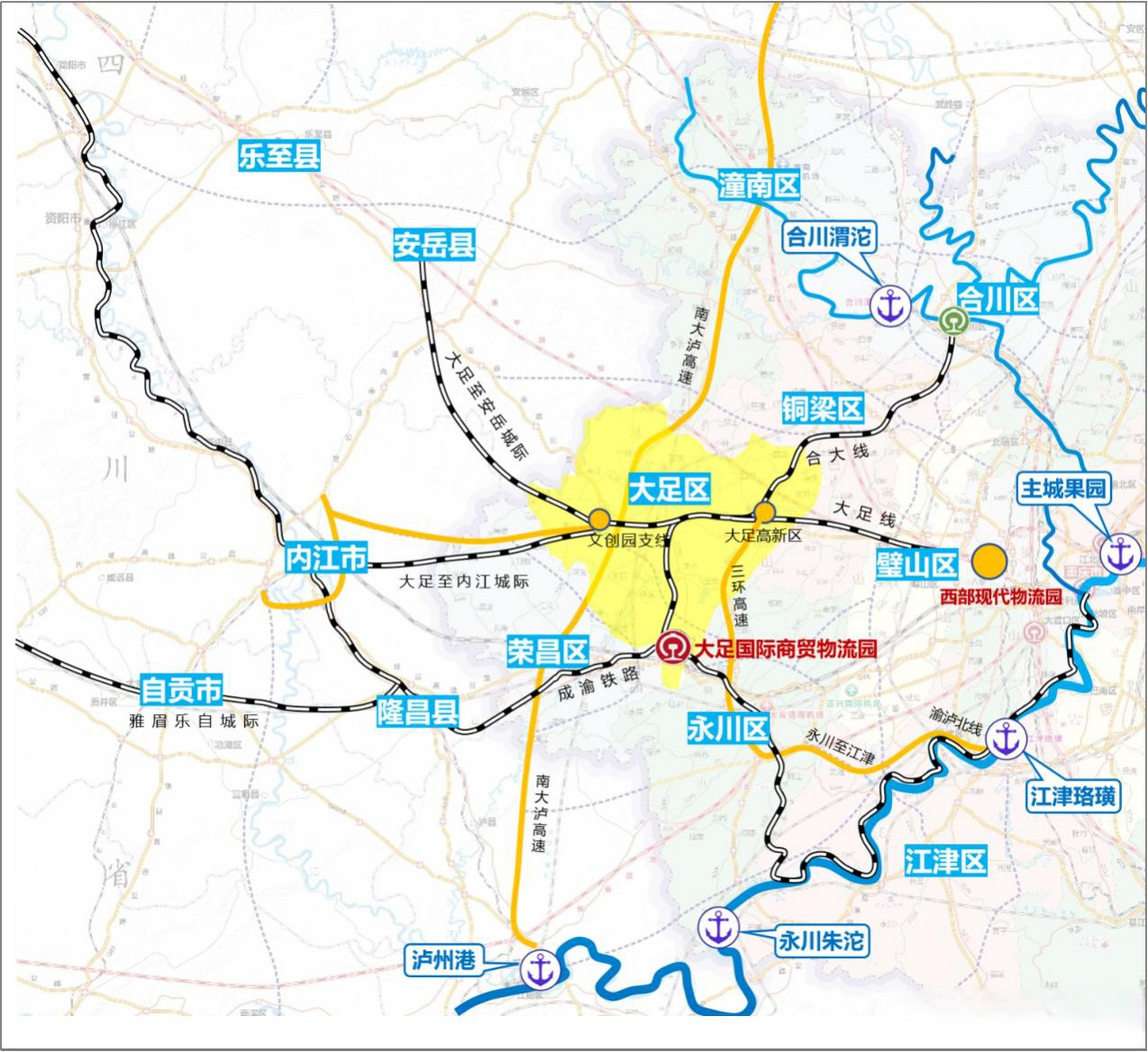 大足高铁站规划图图片