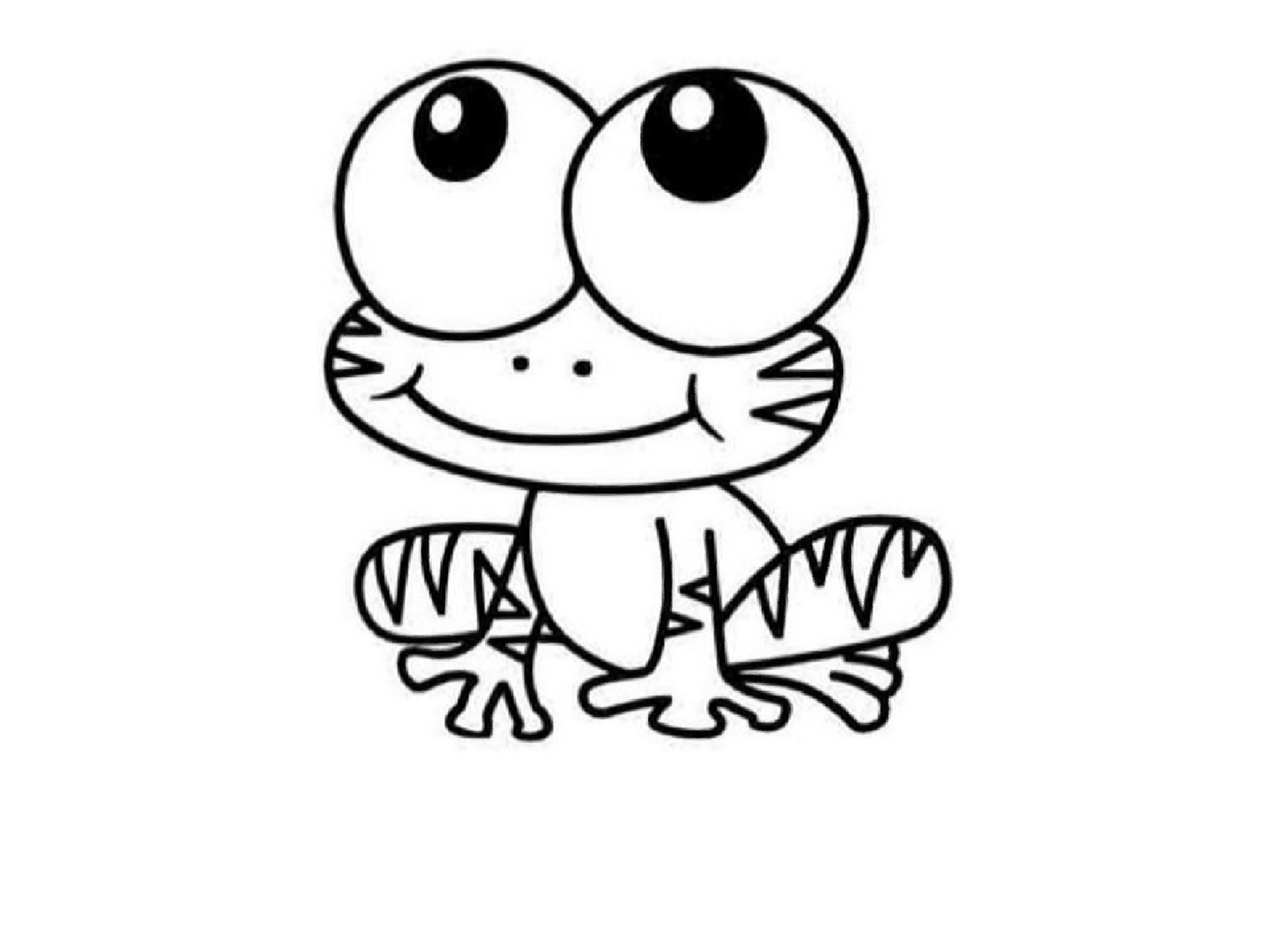 小动物简笔画涂色可打印