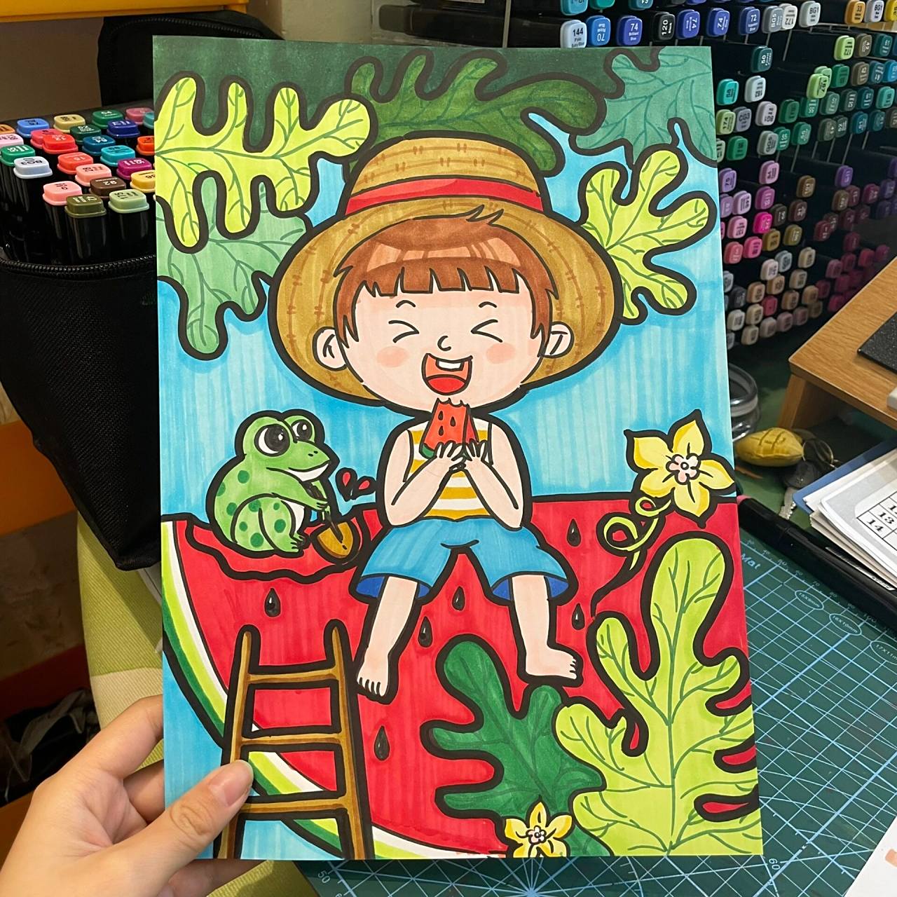 夏天主题画 清凉一夏