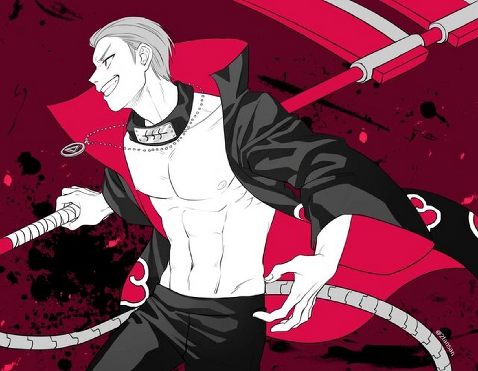 有人喜欢飞段吗,图7我好爱啊~又坏又帅~ (图片来自堆糖 侵删)