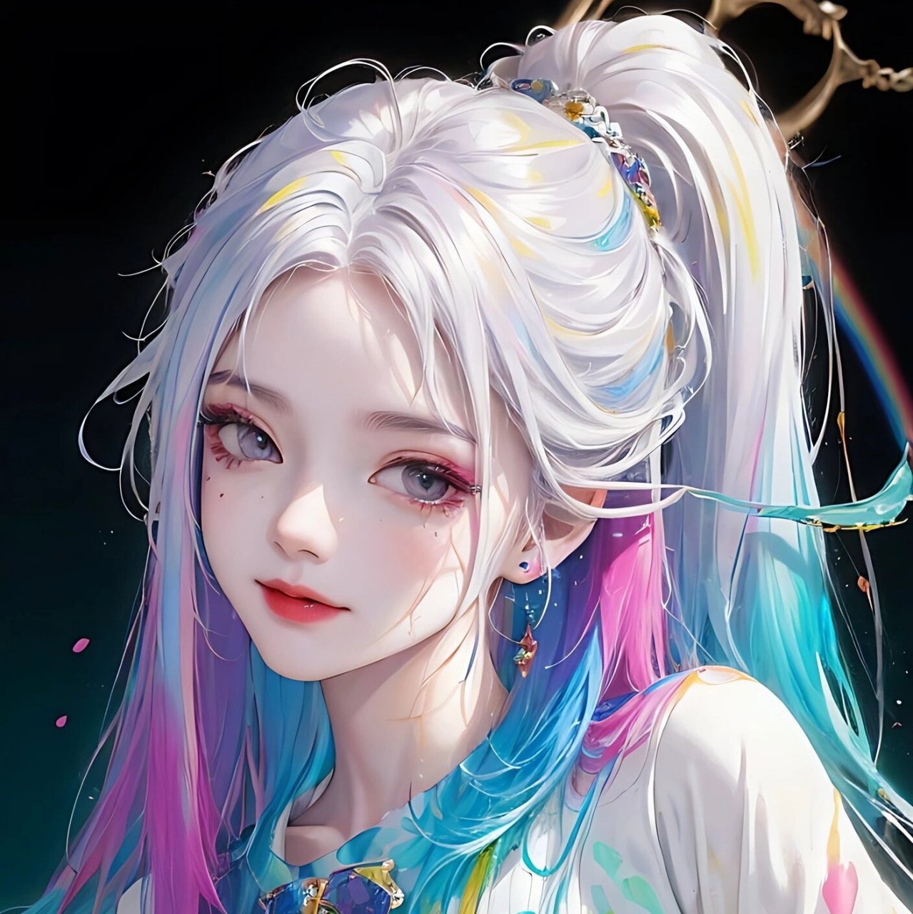 灵动活泼女生头像,生活也要五彩斑斓