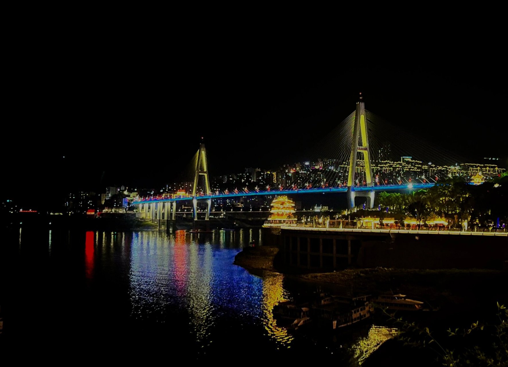 巴东长江大桥美景图片