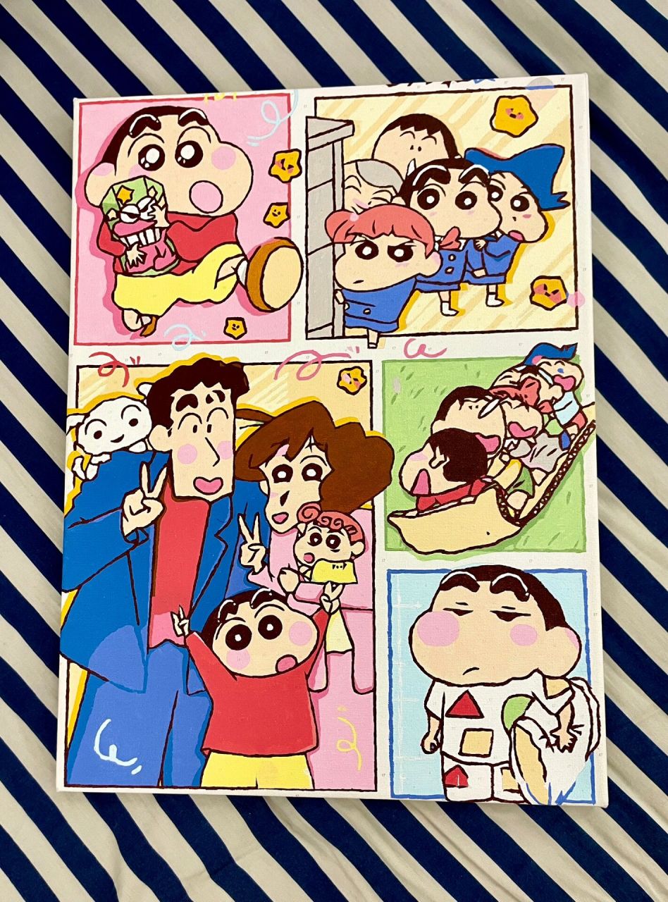 画一幅蜡笔小新01 是我最喜欢看的动画片呀78 平时在家,画一幅