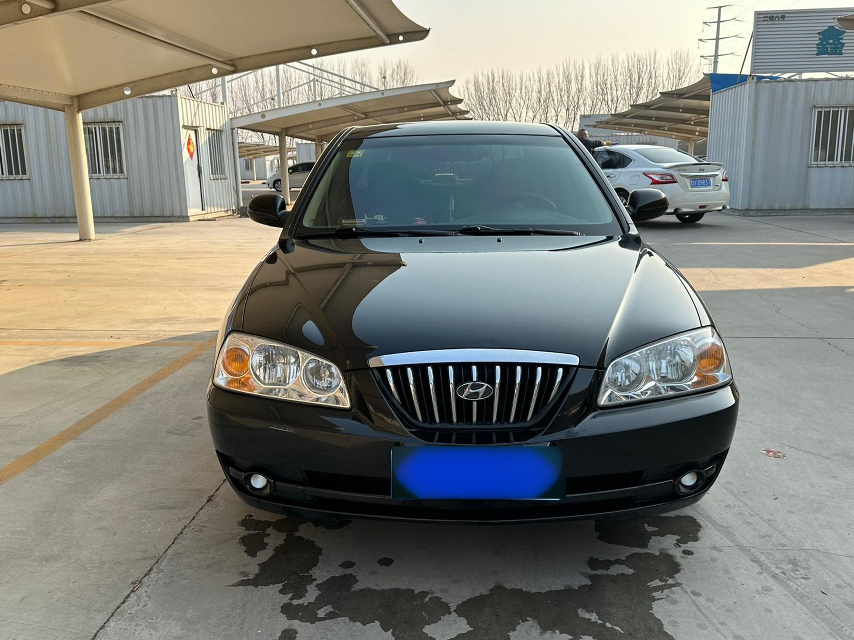 05年手动现代伊兰特安全行驶11万公里,一件补漆,车况太好了