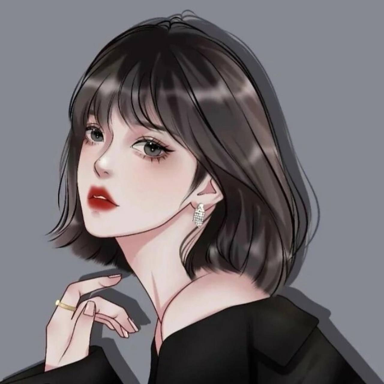 高级动漫头像/御姐头像/高冷女/手绘头像 定制手绘头像,动漫美女,好看