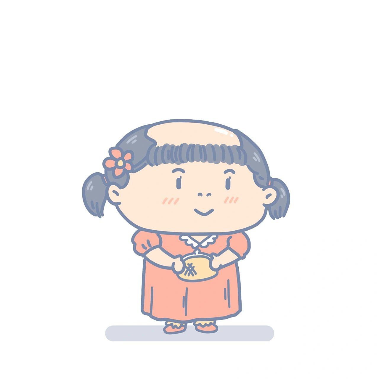 秃头情头|壁纸 头像 可爱的秃头少女和秃头大叔情头,喜欢抱走吧