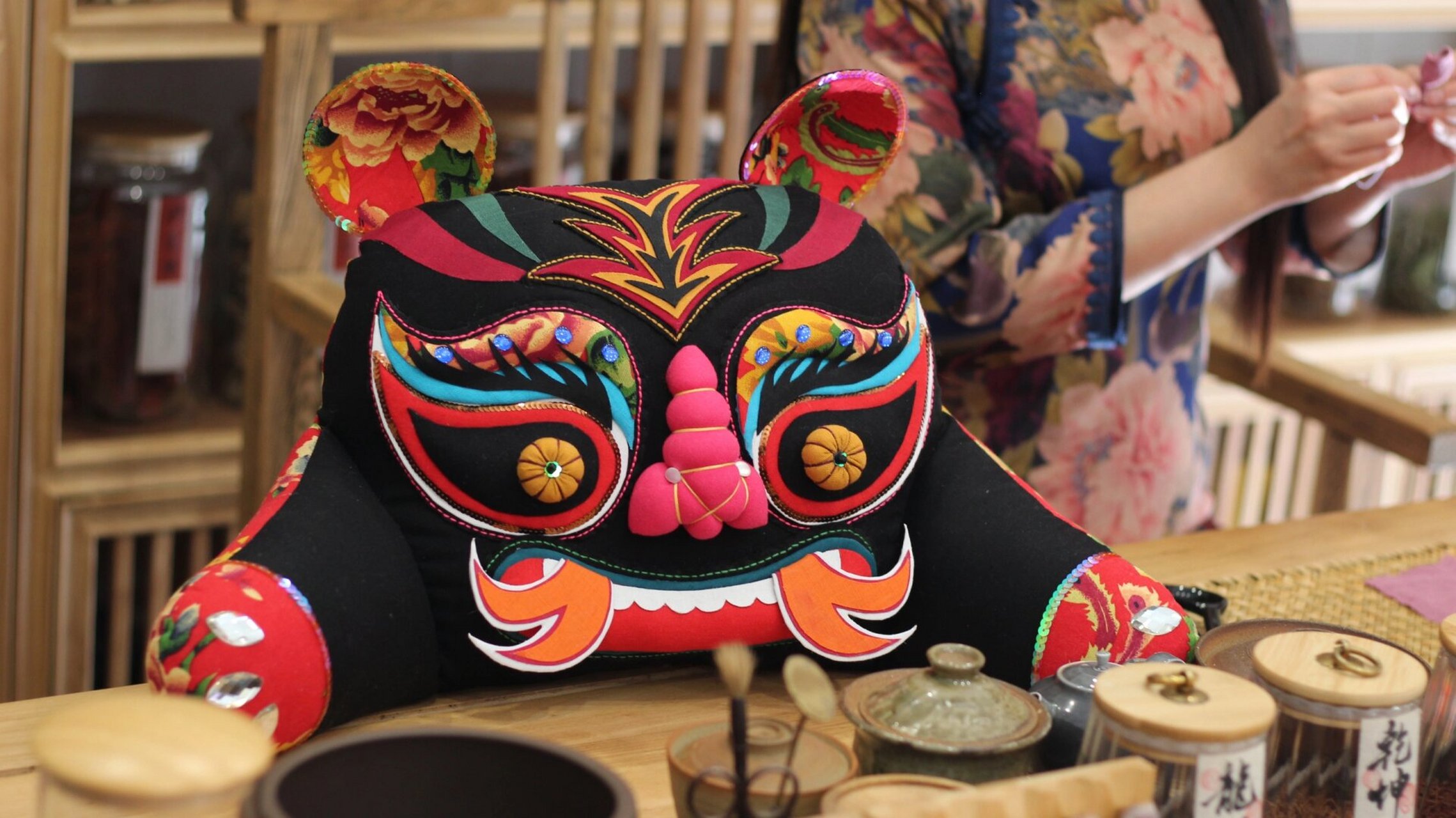 国潮非遗手作7815虎头枕