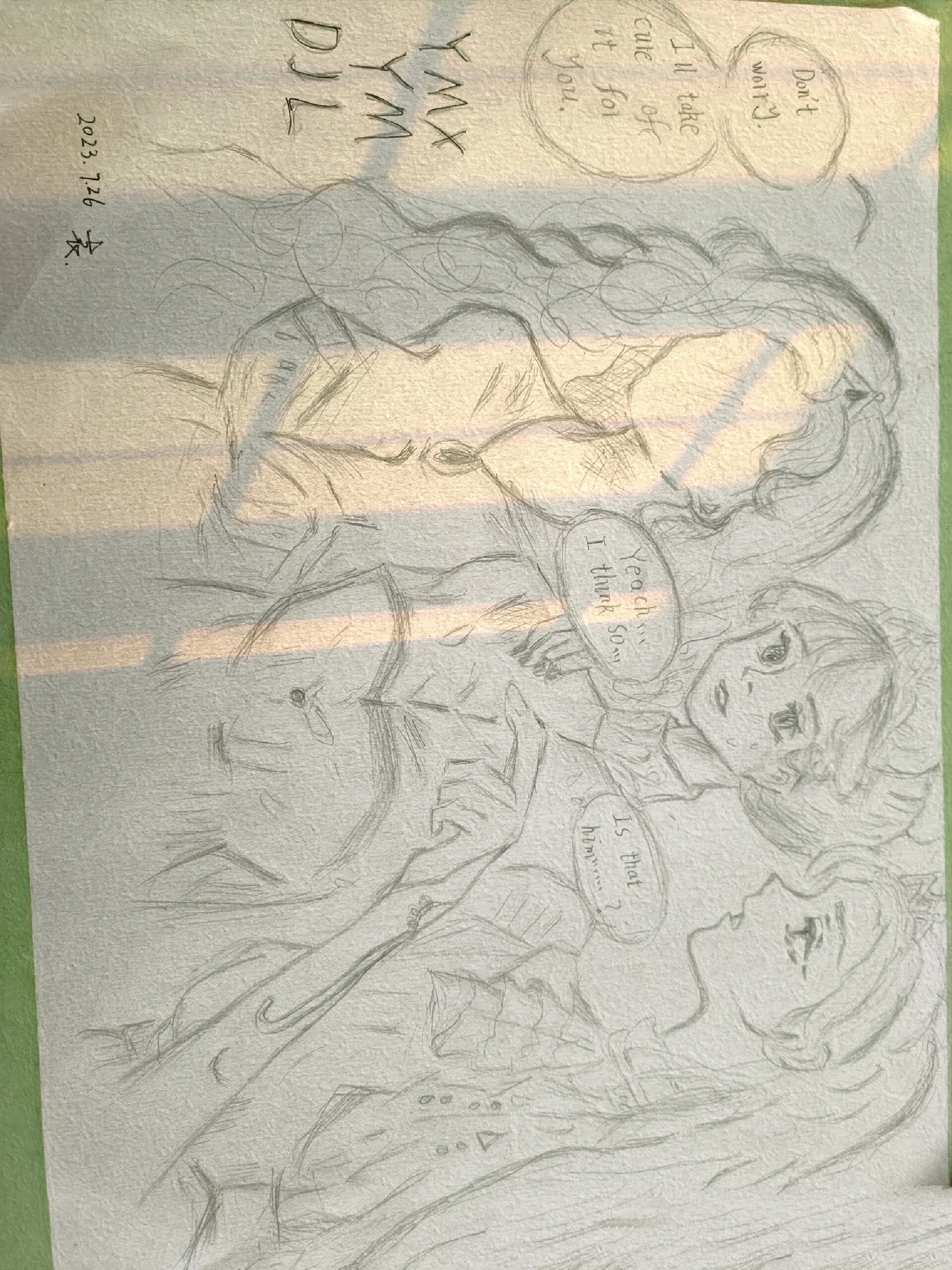临摹三闺蜜绘画