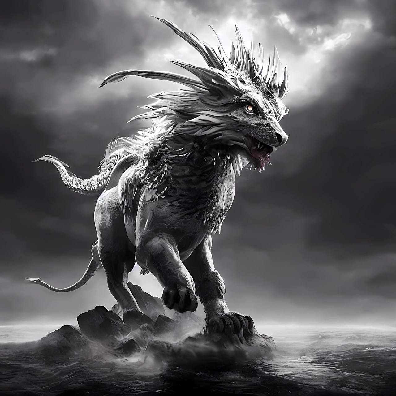 【ai作画】上古神兽之四大麒麟——风麒麟 风麒麟周