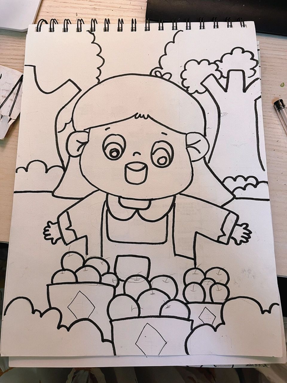 儿童画 简笔画 秋天来啦 秋天来了 是丰收的季节day 2