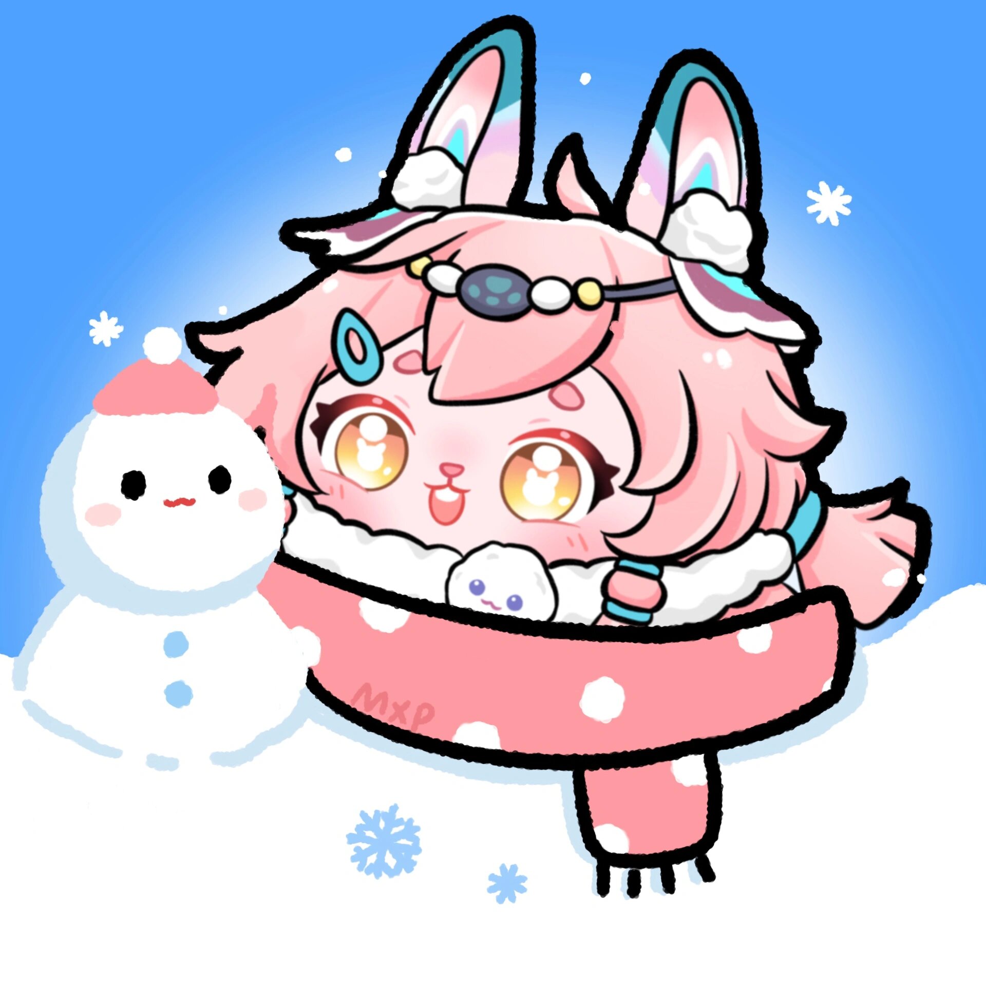 蛋仔头像|适配冰雪头像框版