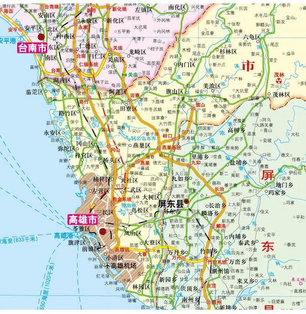 高雄港地理位置图片