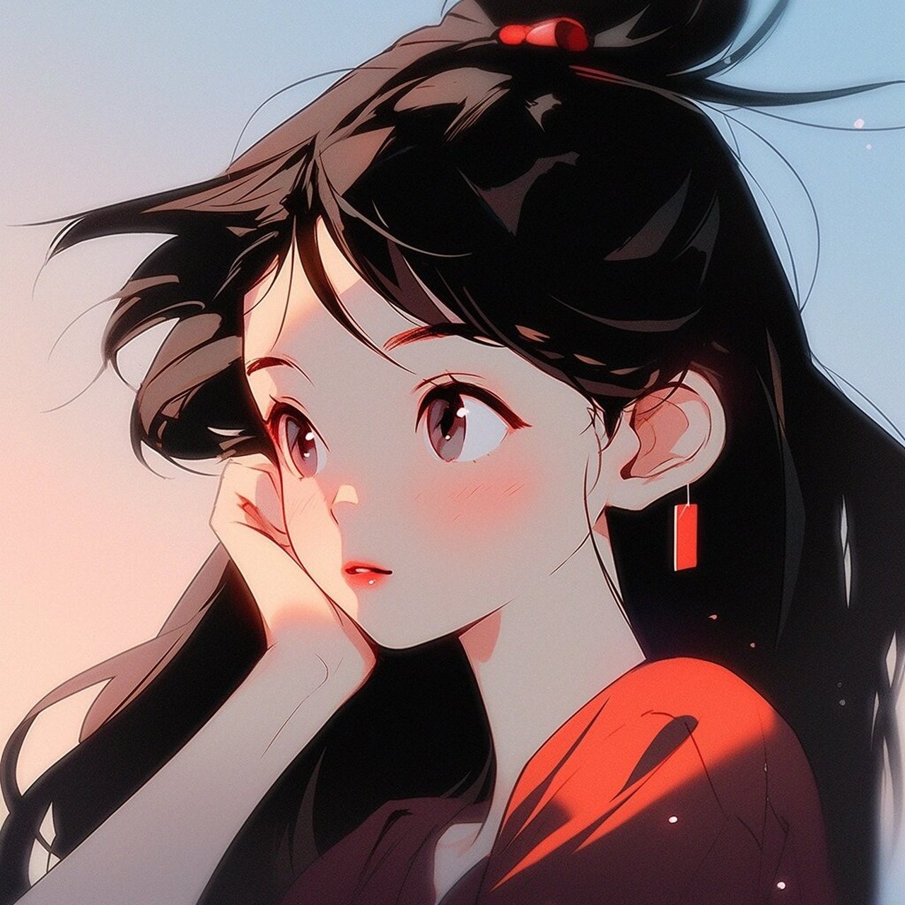 少女头像丨起风了