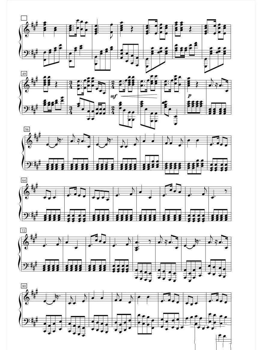 《保卫黄河》钢琴原谱 最近曲荒…… 马上出后半部分 太长了