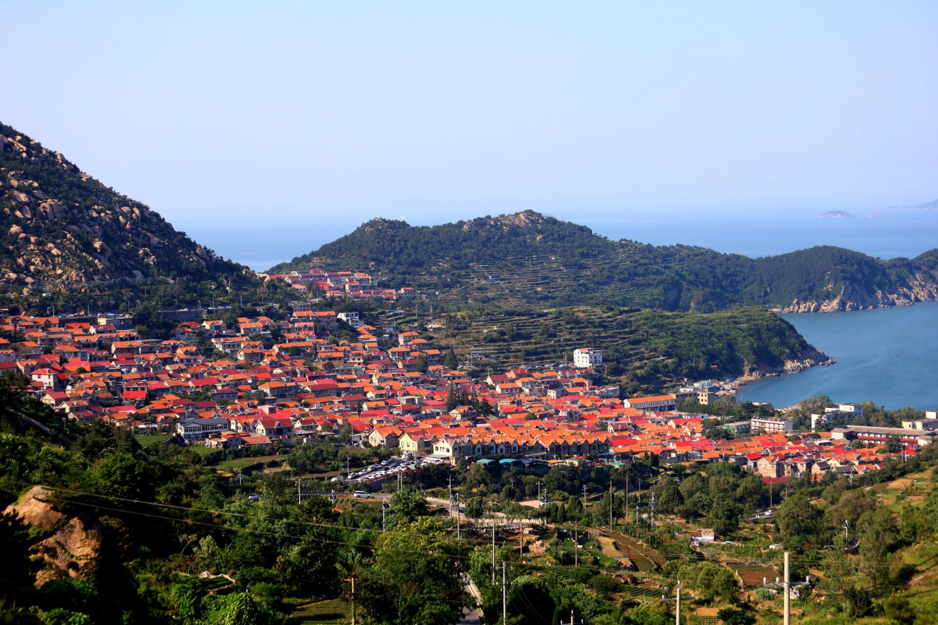 山东最美村 #海景# 崂山青山村屏保嘎嘎出##佳能