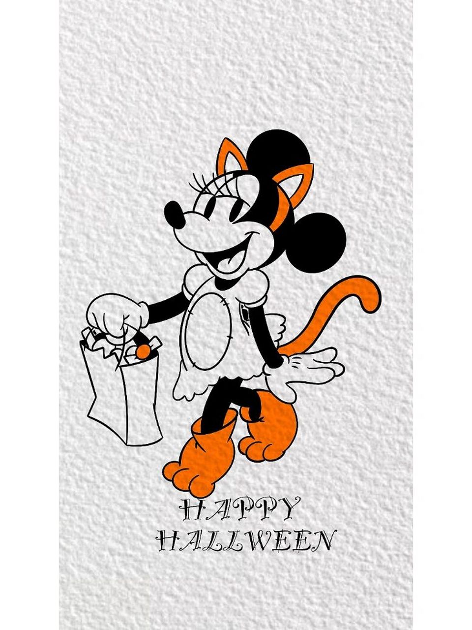 简笔画|【万圣节米妮】(附过程) 06 06 06 【用具】 44pro