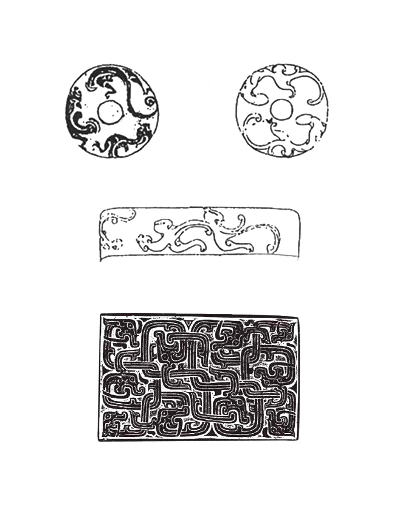 蟠螭纹手绘图片