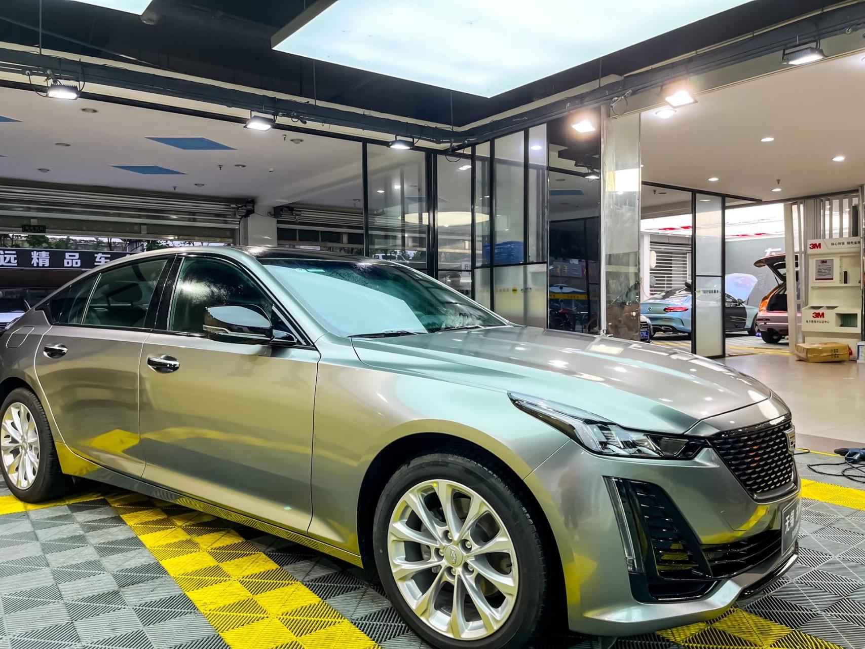 凯迪拉克xt5 改色| 液态金属银.