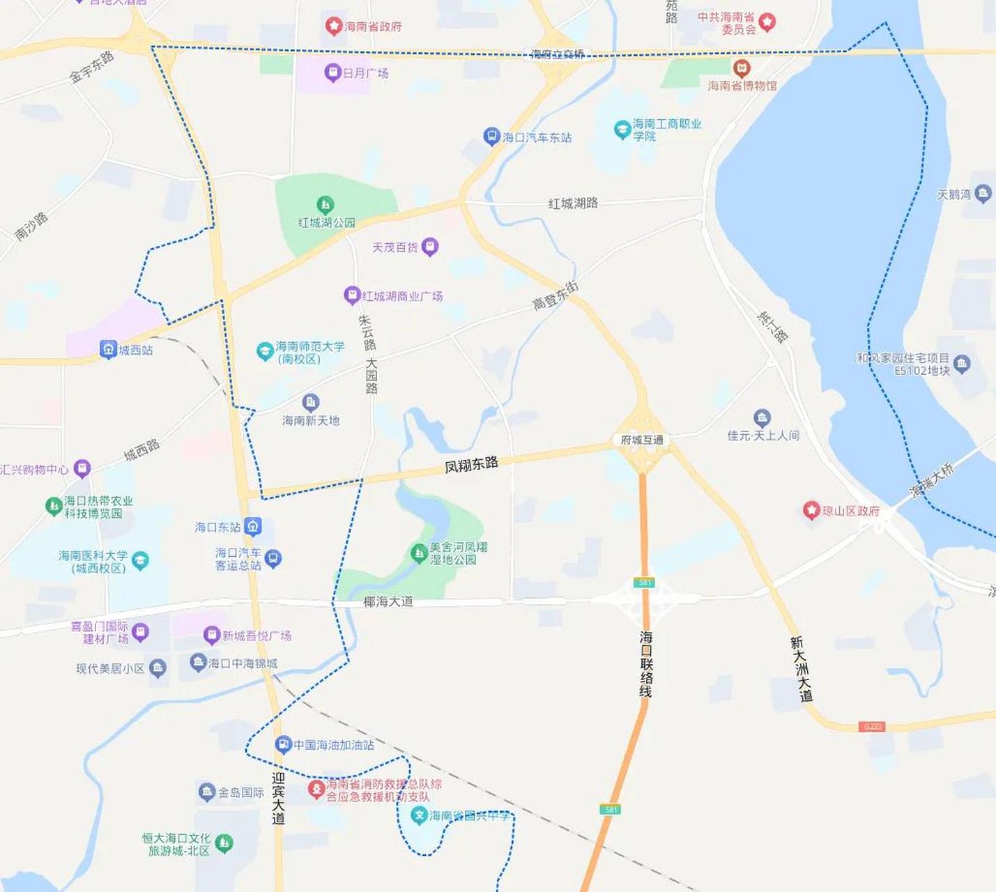 2002年琼山并入海口市,原府城镇的薛村,大样村给了龙华区,原振东区的