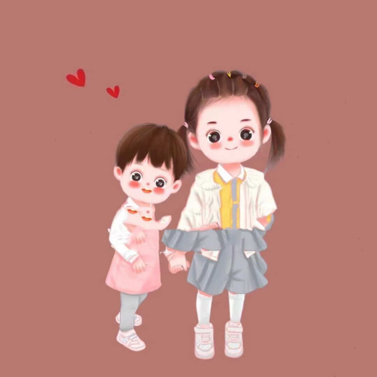 两个宝宝头像|兄妹|姐妹|姐弟|兄弟 头像篇 承蒙你们出现 够我欢喜一