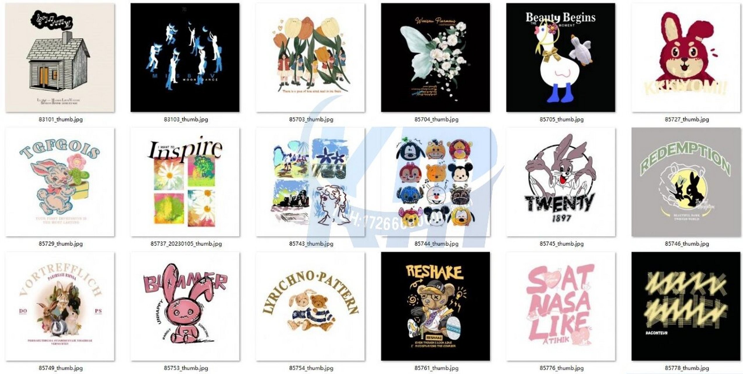 烫画图库 白墨烫画工艺