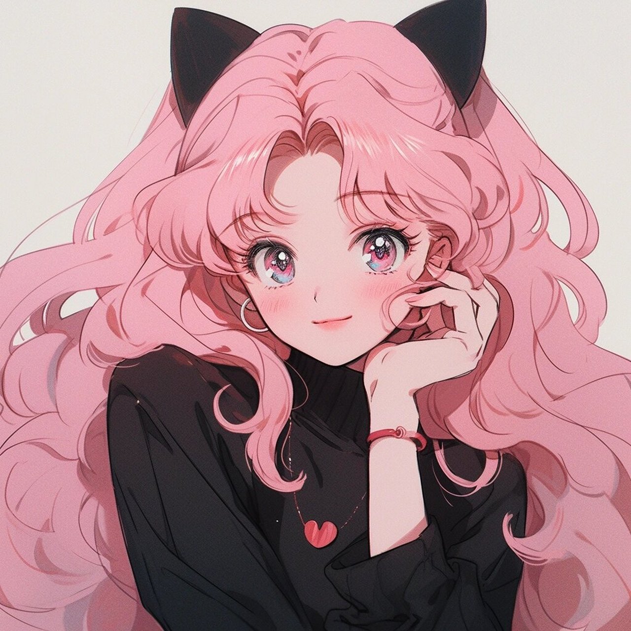 旧漫头像‖粉色系气质美少女78 快和姐妹一起换头像吧!