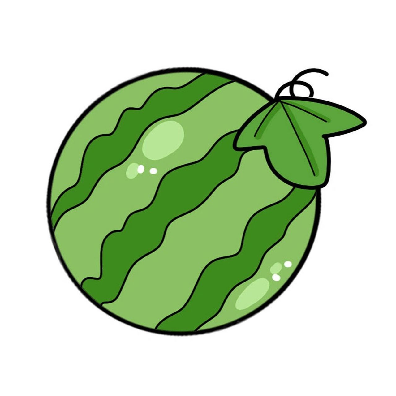 96绘画小课堂|大西瓜91 96绘画小课堂之大西瓜91简笔画分享