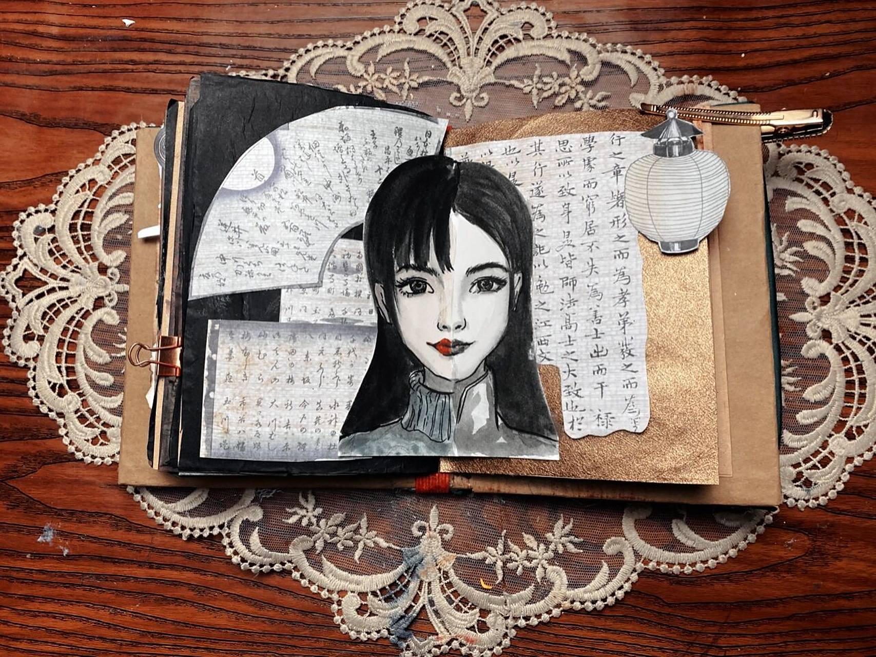 恐怖手帐|纸嫁衣 今日打卡  第四章 还差几张就结束啦 #手帐分享