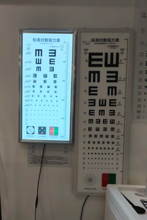 4.9的视力能看到视力表的第几排?