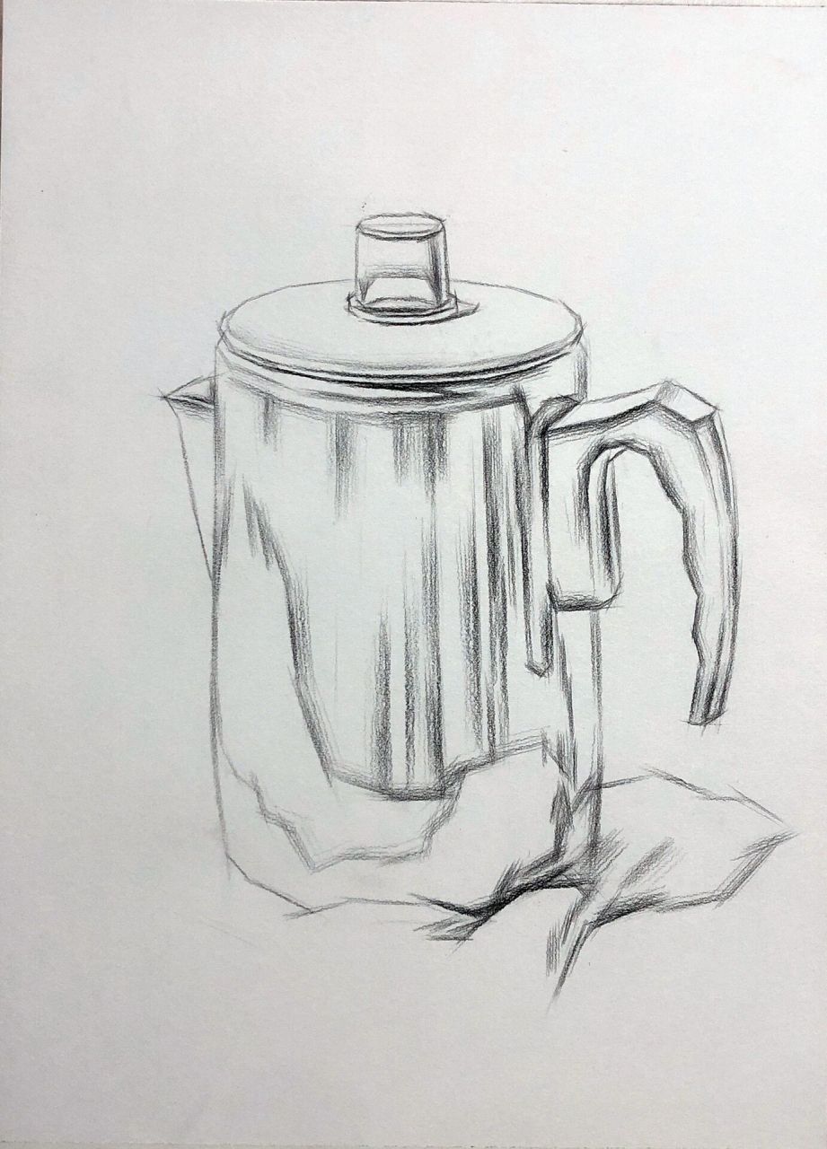 素描不锈钢水壶步骤