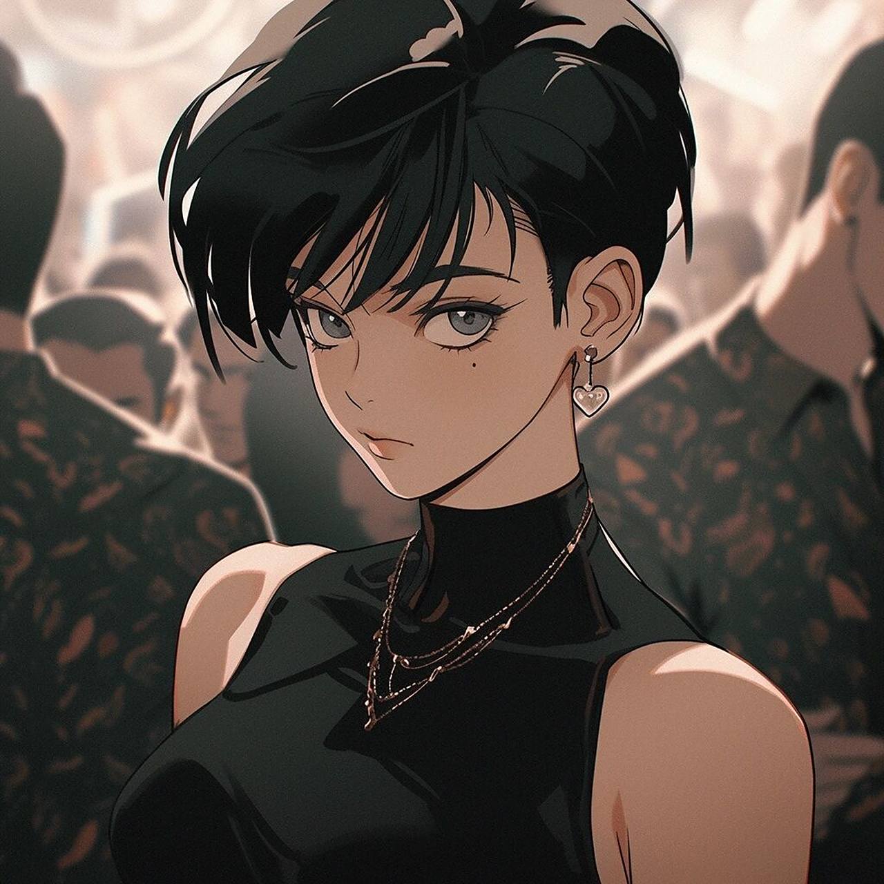 甜酷短发女孩 61 旧漫头像