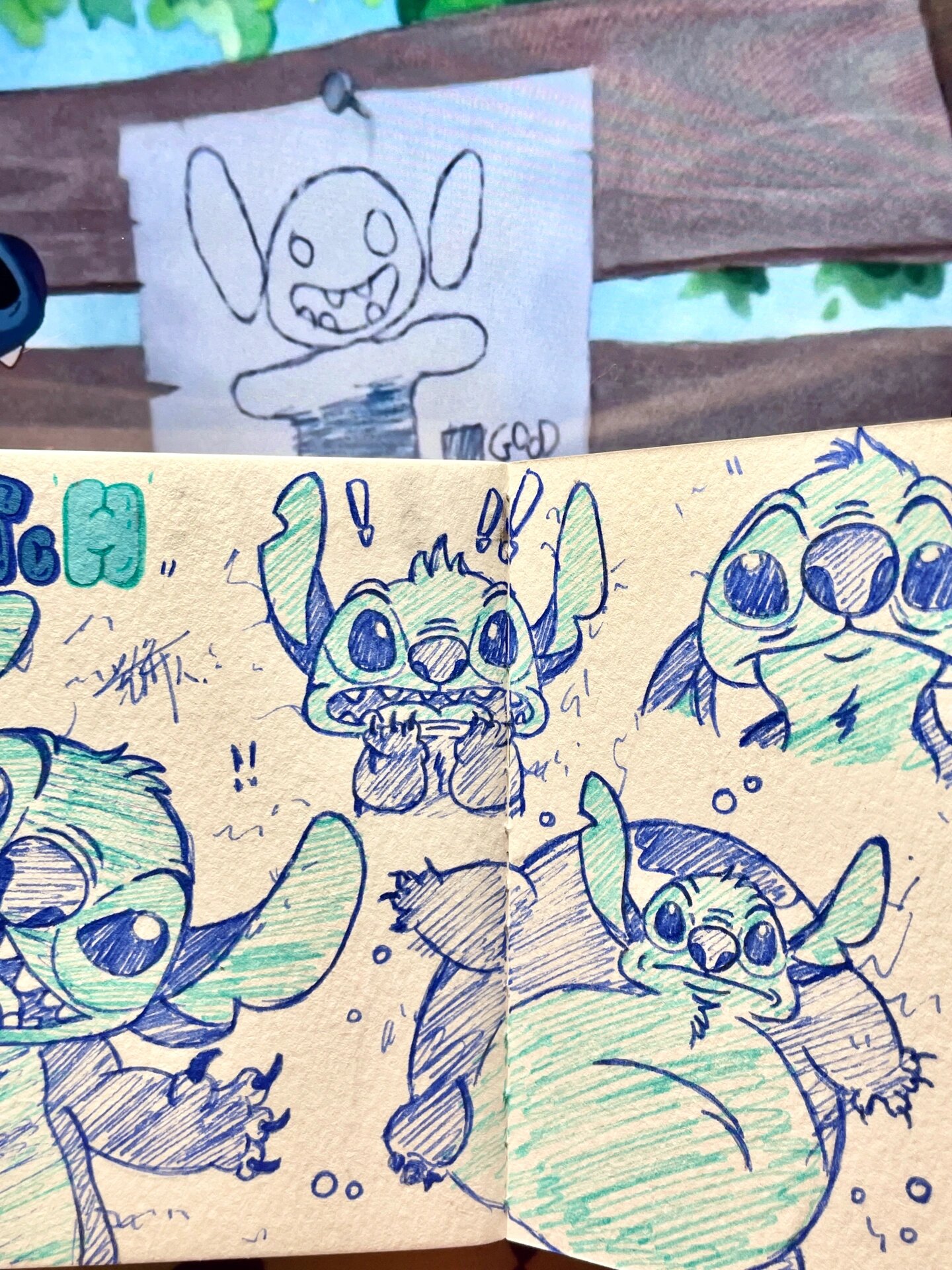 07简笔画|线稿|《星际宝贝》—史迪奇6015 07内附全部线稿在