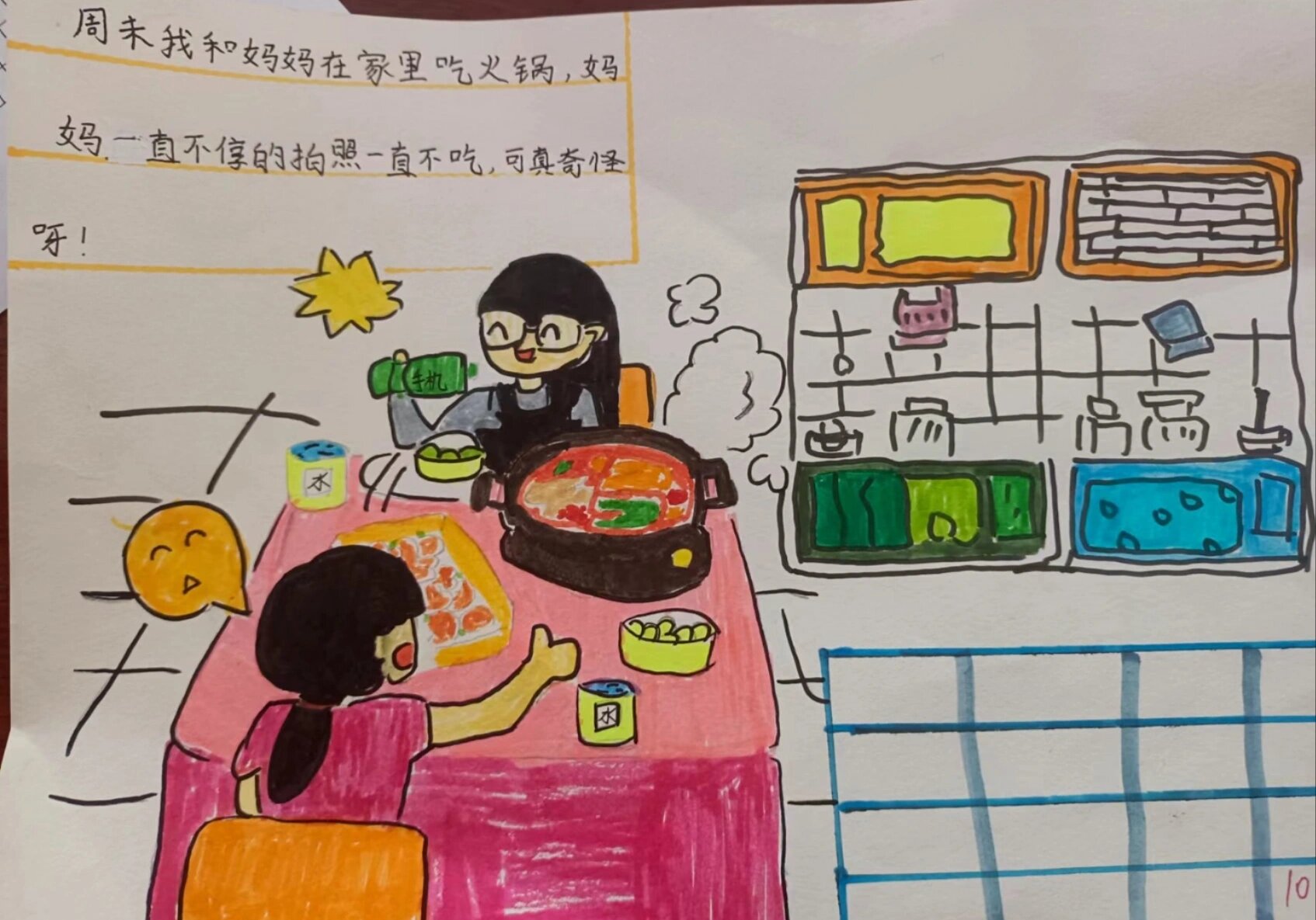 四年级美术上册第3课《周末日记.@热情的激情的动态