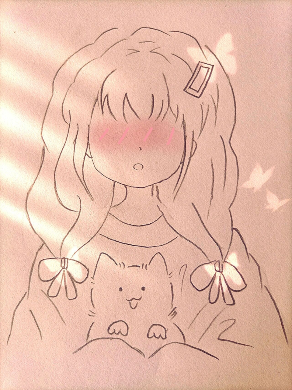 简笔画教程 无论世界是否待你温柔,请坚持住你的善良,因为好运会与你