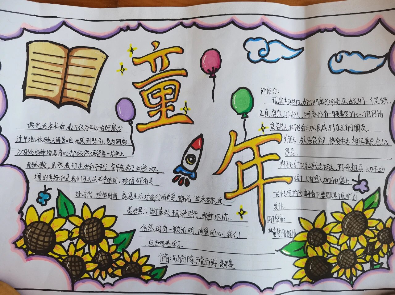 《童年》手抄报