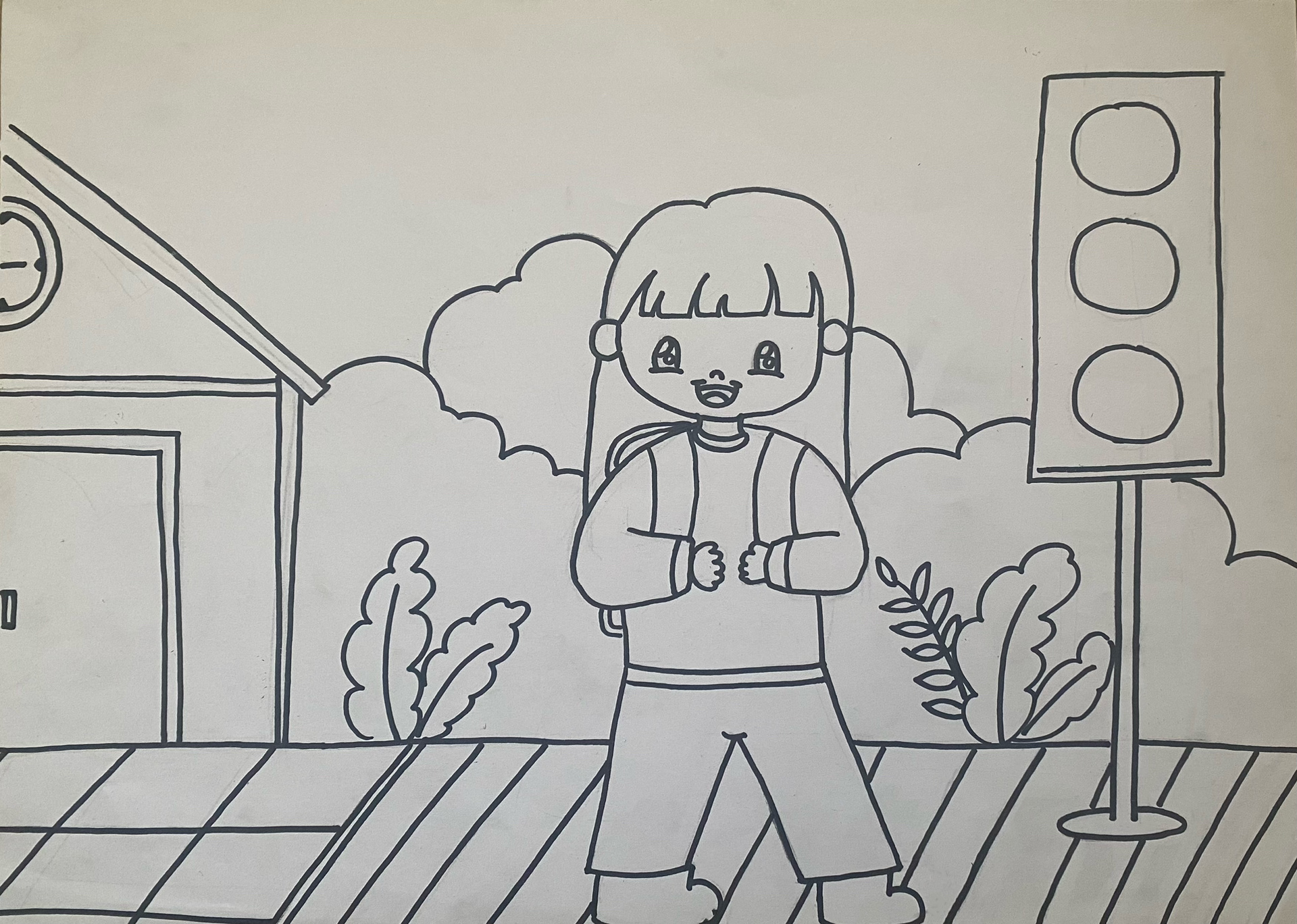 人美版小学美术四年级下册第2课《放学了