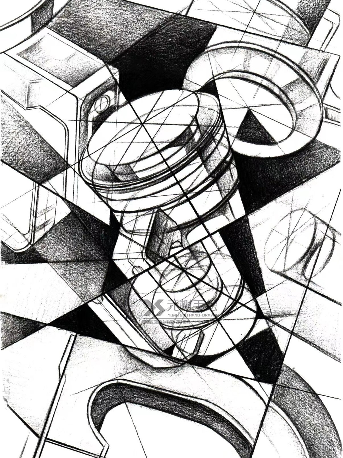 设计素描作品(川美503,重师511设计素描)