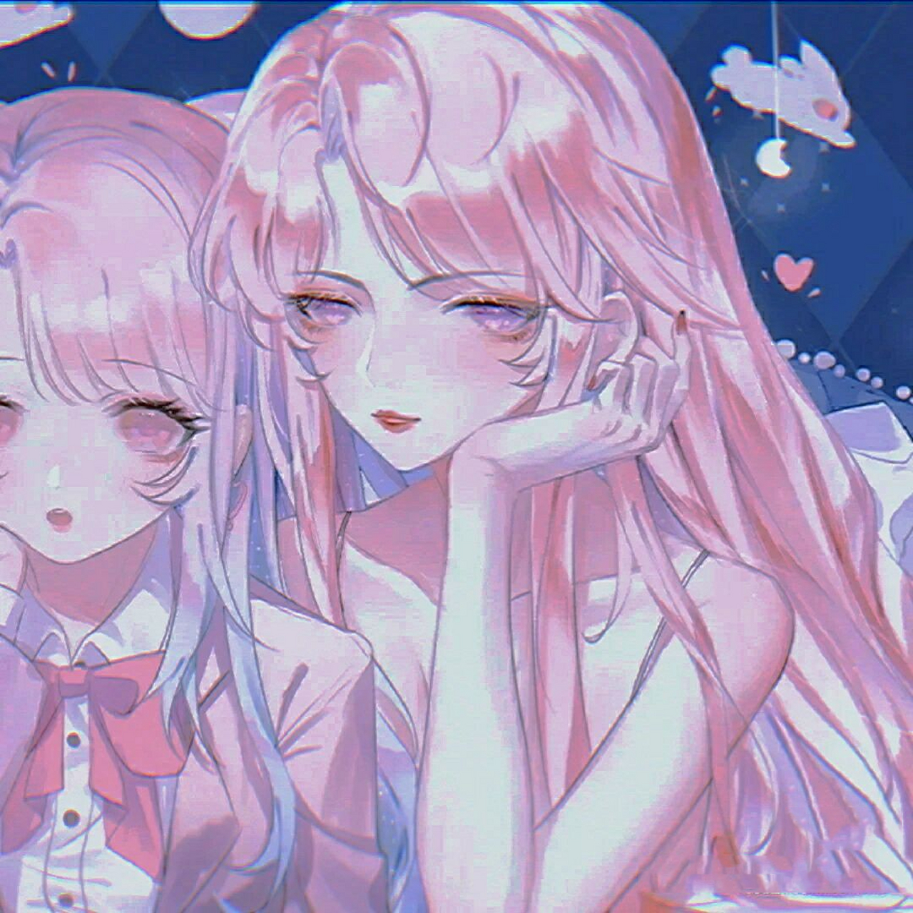 一个霸气一个可爱闺蜜头像 我和闺蜜用了可好看了