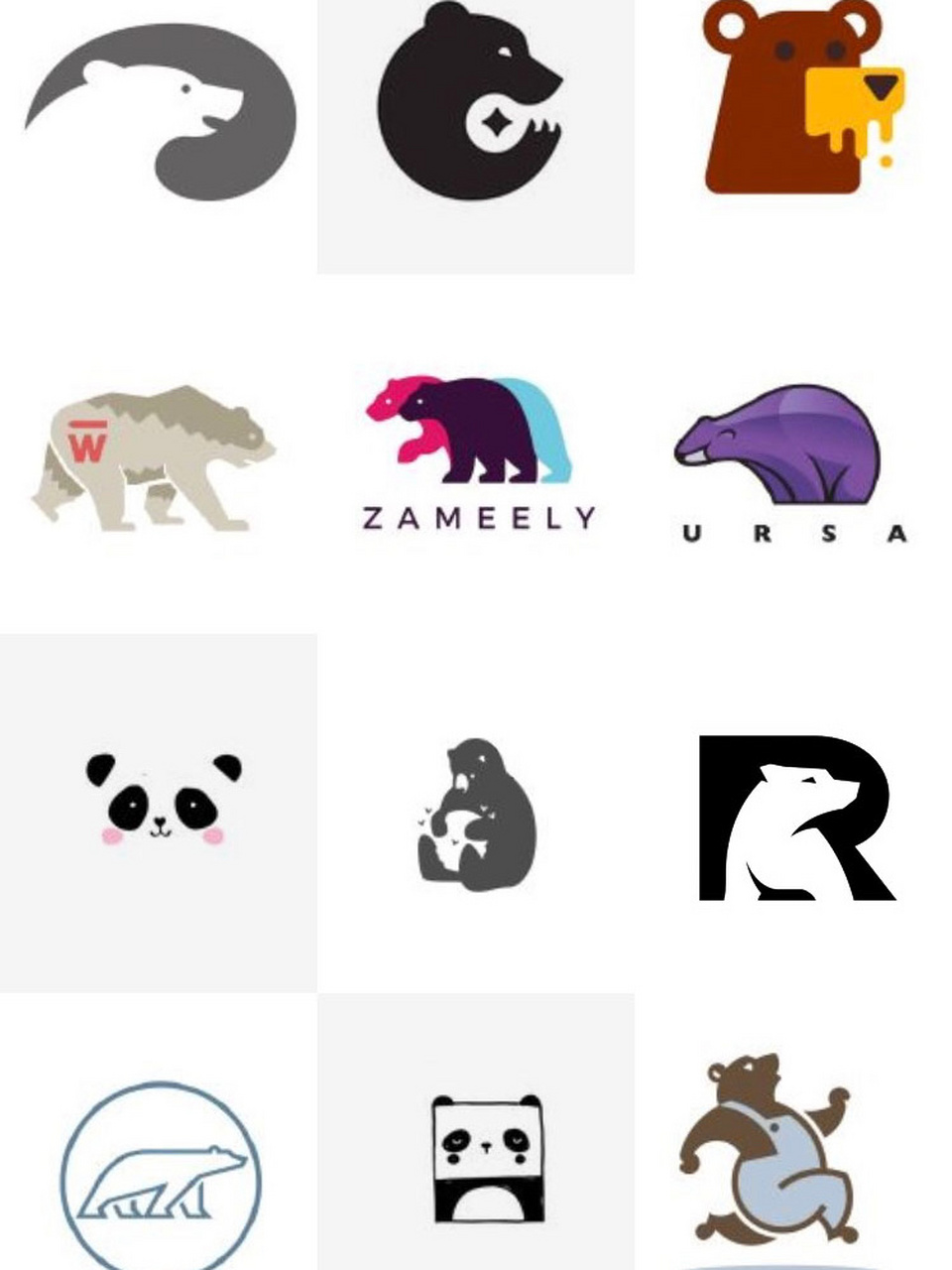 【建议收藏】小熊logo灵感分享|36个熊logo 专注#设计#创意#灵感#分享