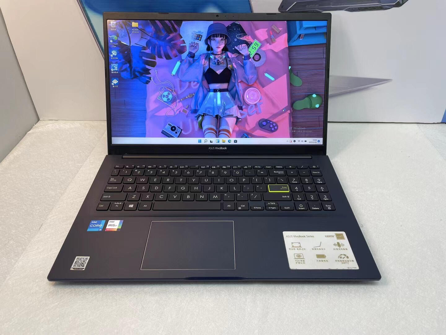 06319994华硕v5050e 轻薄便携本 15寸窄边框 高清屏 i5-1135g7