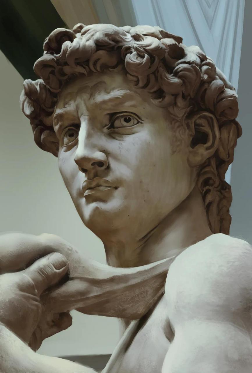 《大卫:从英雄到文化的象征》 大卫是意大利文艺复兴时期伟大的雕塑家