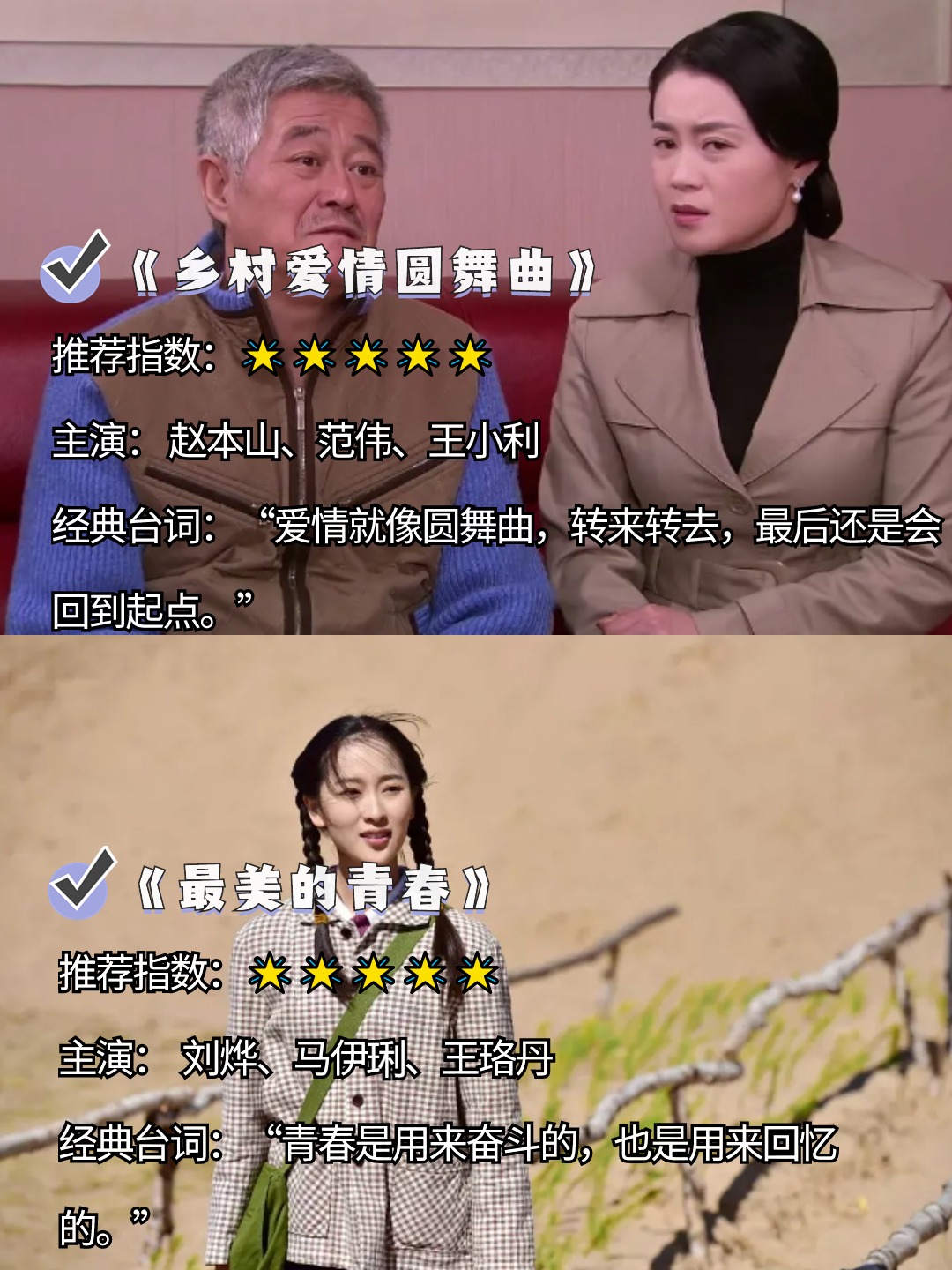 乡村电视剧排行榜前十名