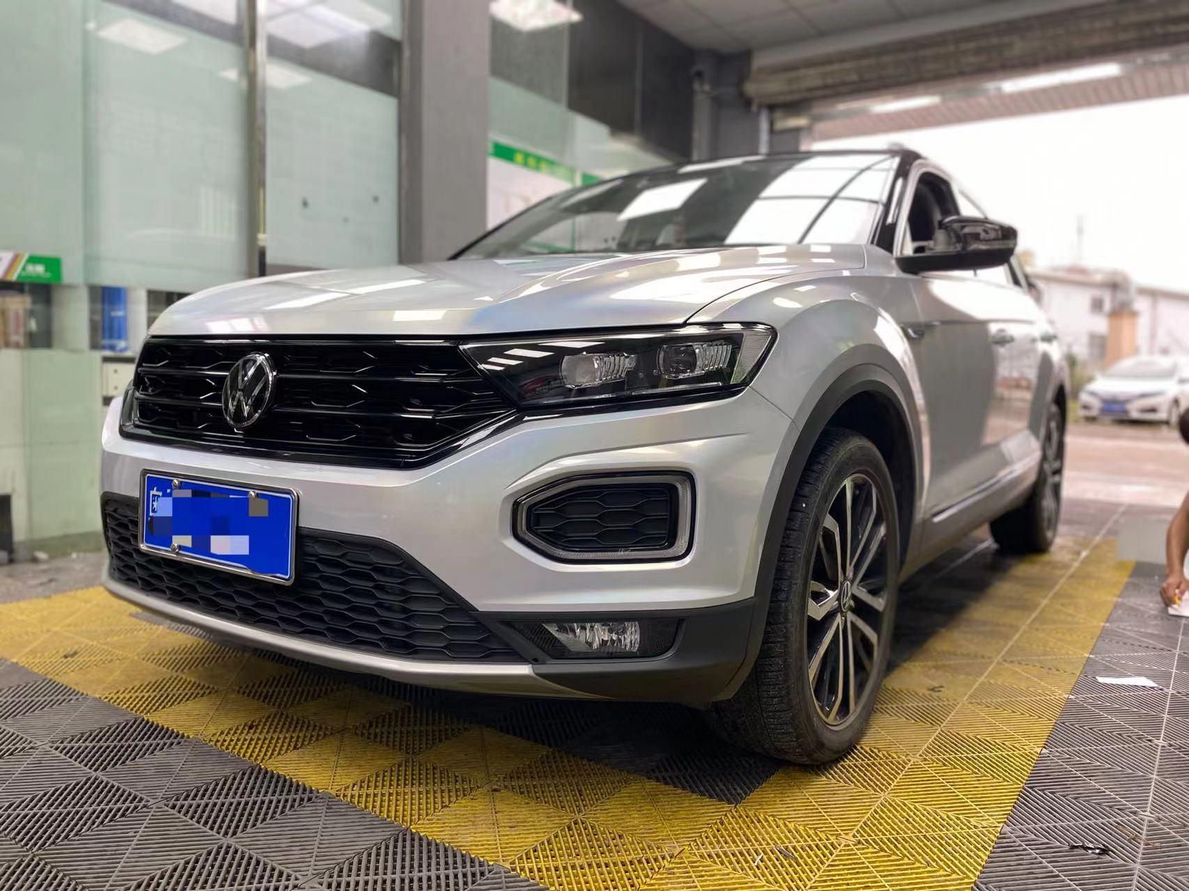 大众探岳改色案例——七彩镭射白.