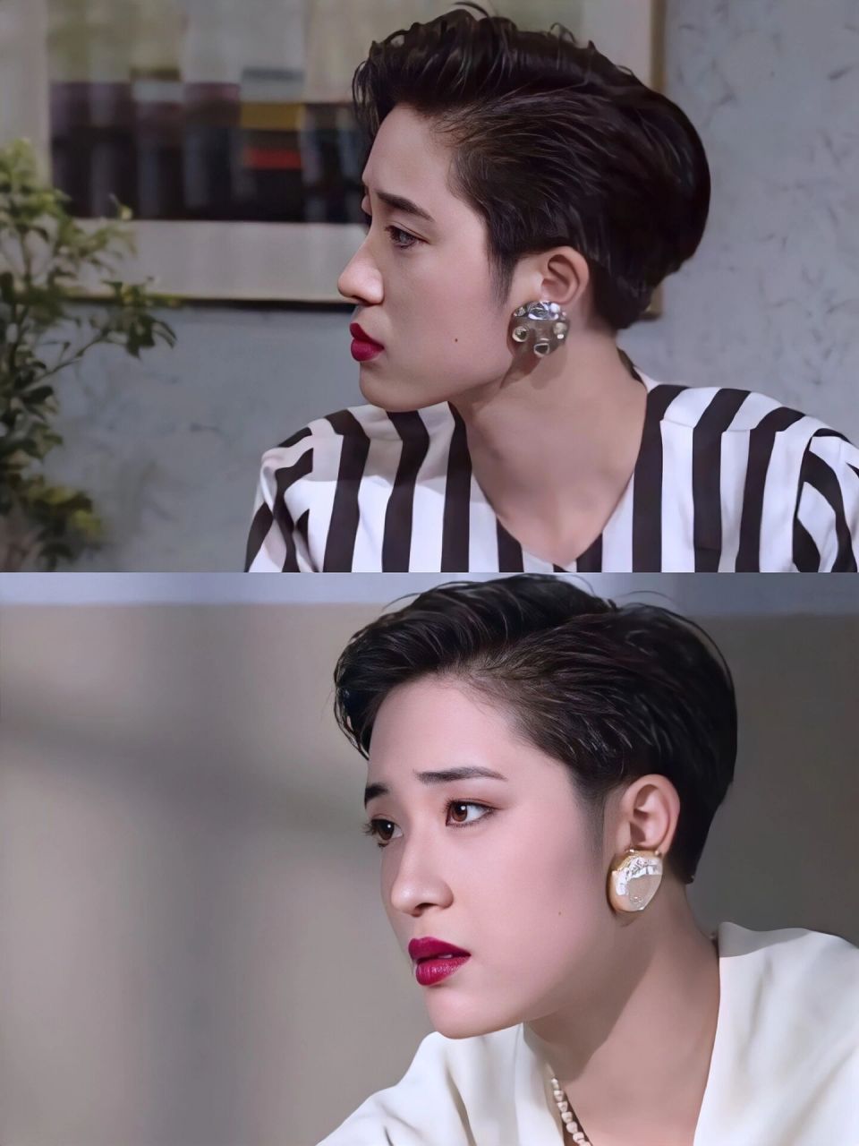 90年代tvb陈法蓉7715又飒又美短发营造思路 陈法蓉monica chan