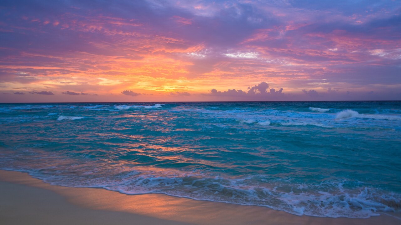 海边夕阳壁纸 最近喜欢上风景图