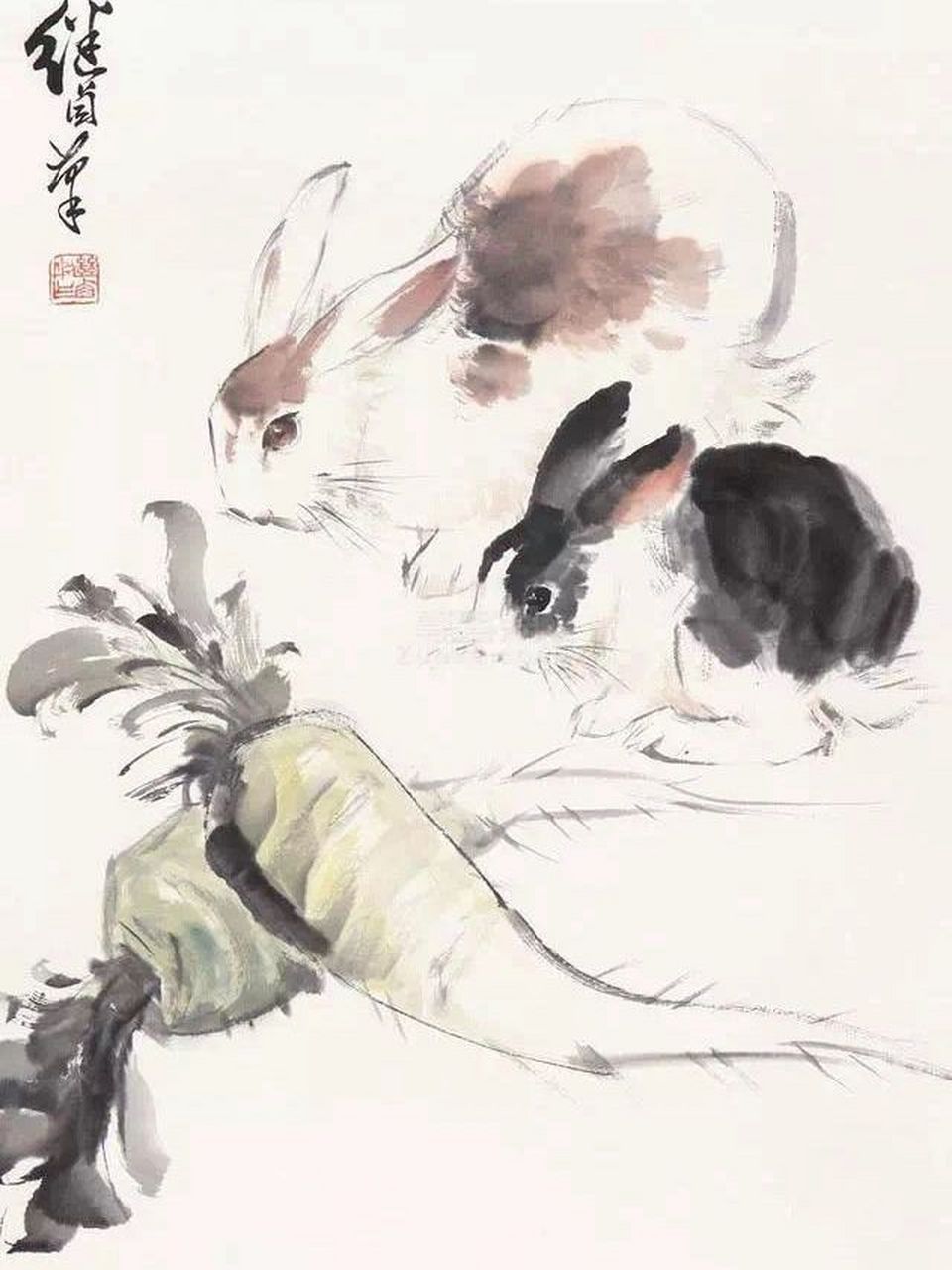 刘继卣笔下的兔子,太可爱了!