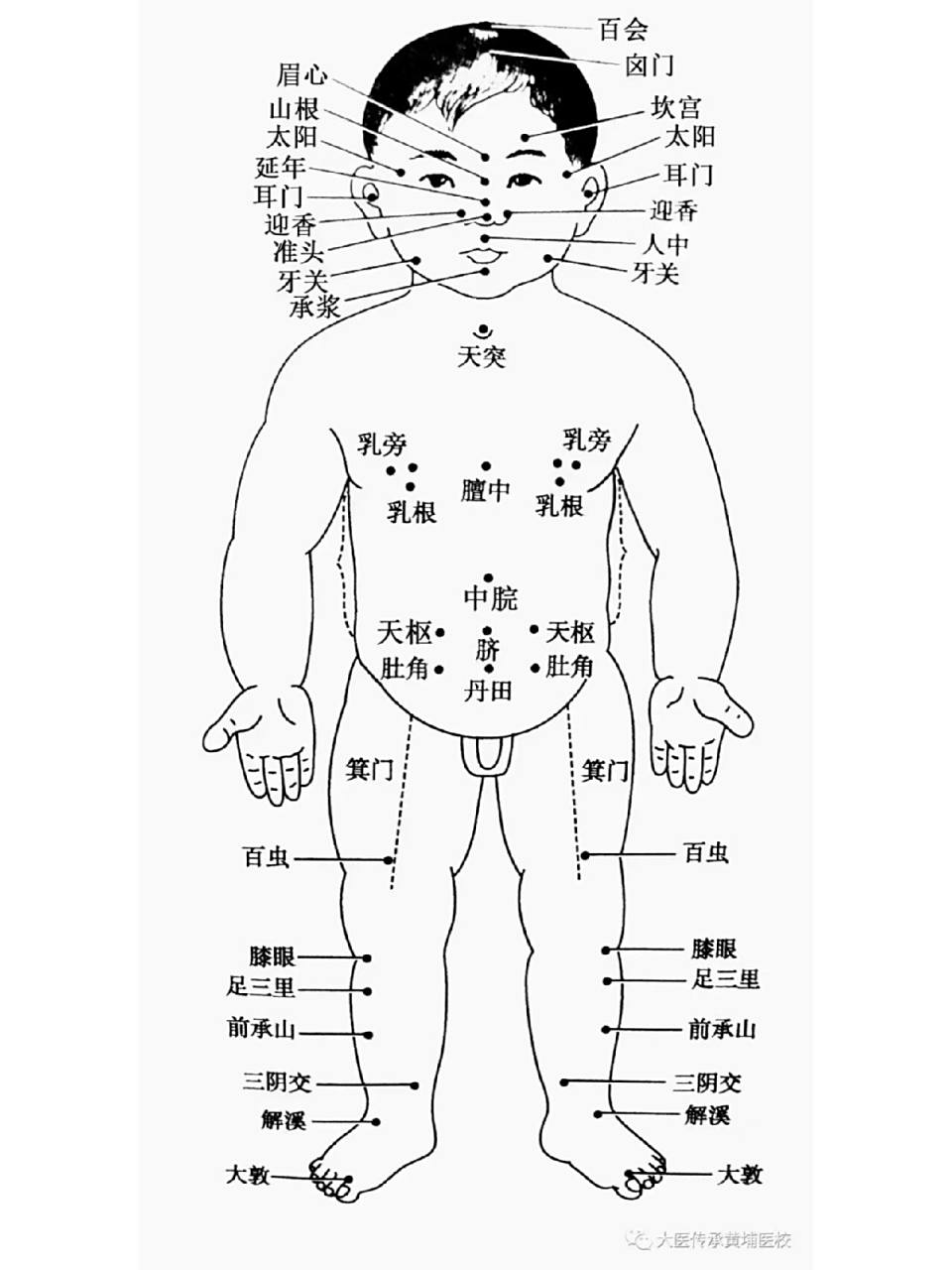 小儿推拿穴位分享:八卦穴,四横纹 小儿推拿穴位分享:八卦穴,四横纹